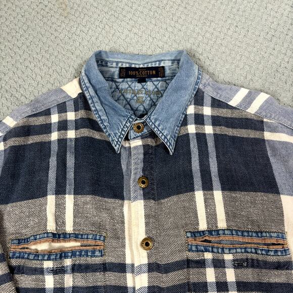 Fryday Club NRK Cotton Plaid Flannel Button Shirt Sz XXL - Picture 4 of 8